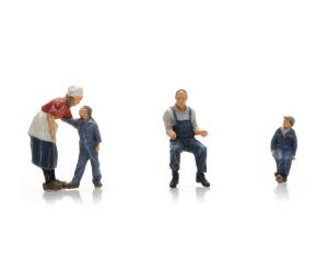 ARTITEC 5870026 Famille de paysans sur tracteur