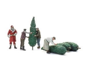 ARTITEC 5870165 Weihnachtsmann mit Christbaumträgern