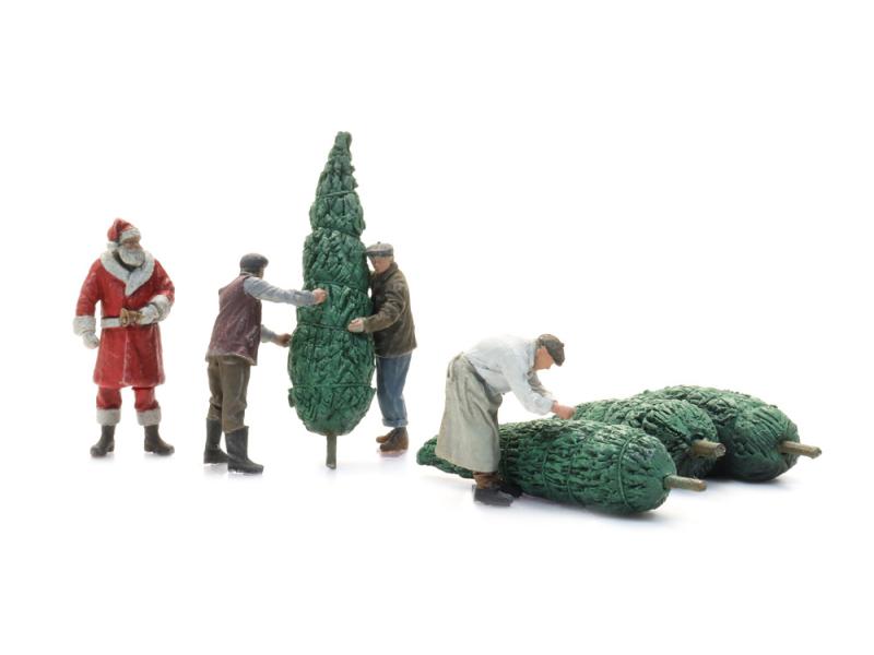 ARTITEC 5870165 Babbo Natale con portatori di albero...