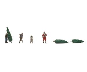 ARTITEC 5870165 Weihnachtsmann mit Christbaumträgern