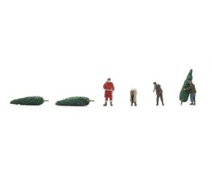 ARTITEC 5870165 Père Noël avec porte-arbre de Noël