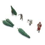 ARTITEC 5870165 Weihnachtsmann mit Christbaumträgern