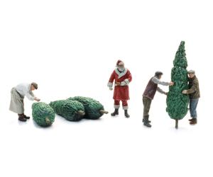 ARTITEC 5870165 Père Noël avec porte-arbre de Noël