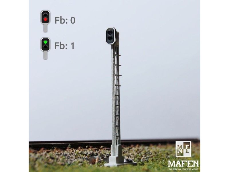 MAFEN 413601 SBB - Hauptsignal 2 LED - Rot, Grün