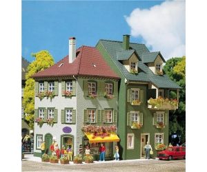 FALLER 130414 Farbige Stadthäuser im Set H0 - Ansicht 1