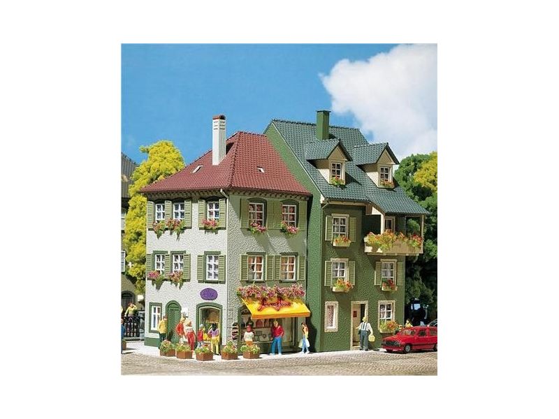 FALLER 130414 Case cittadine colorate in set H0...
